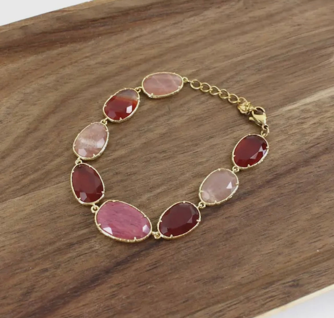 Semi-Precious Stone Pebbles Bracelet