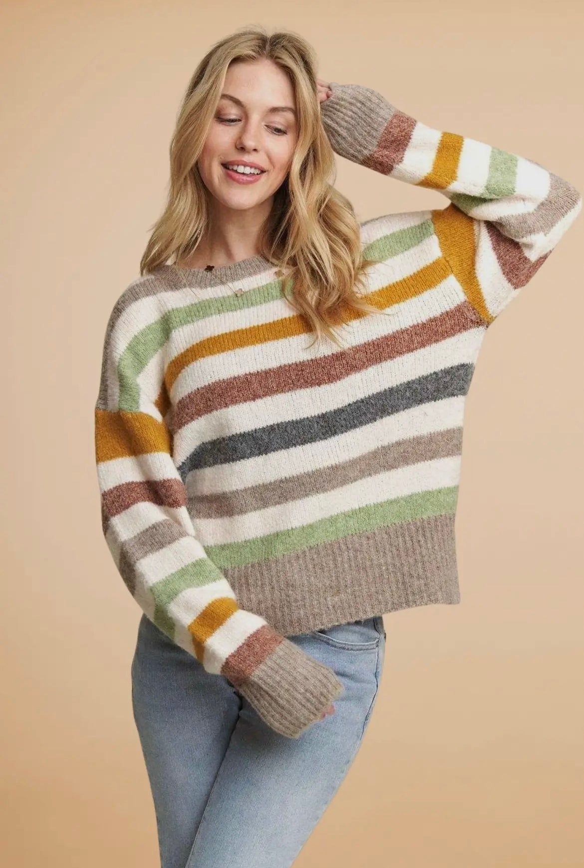 Multi-Color Stripe Sweater