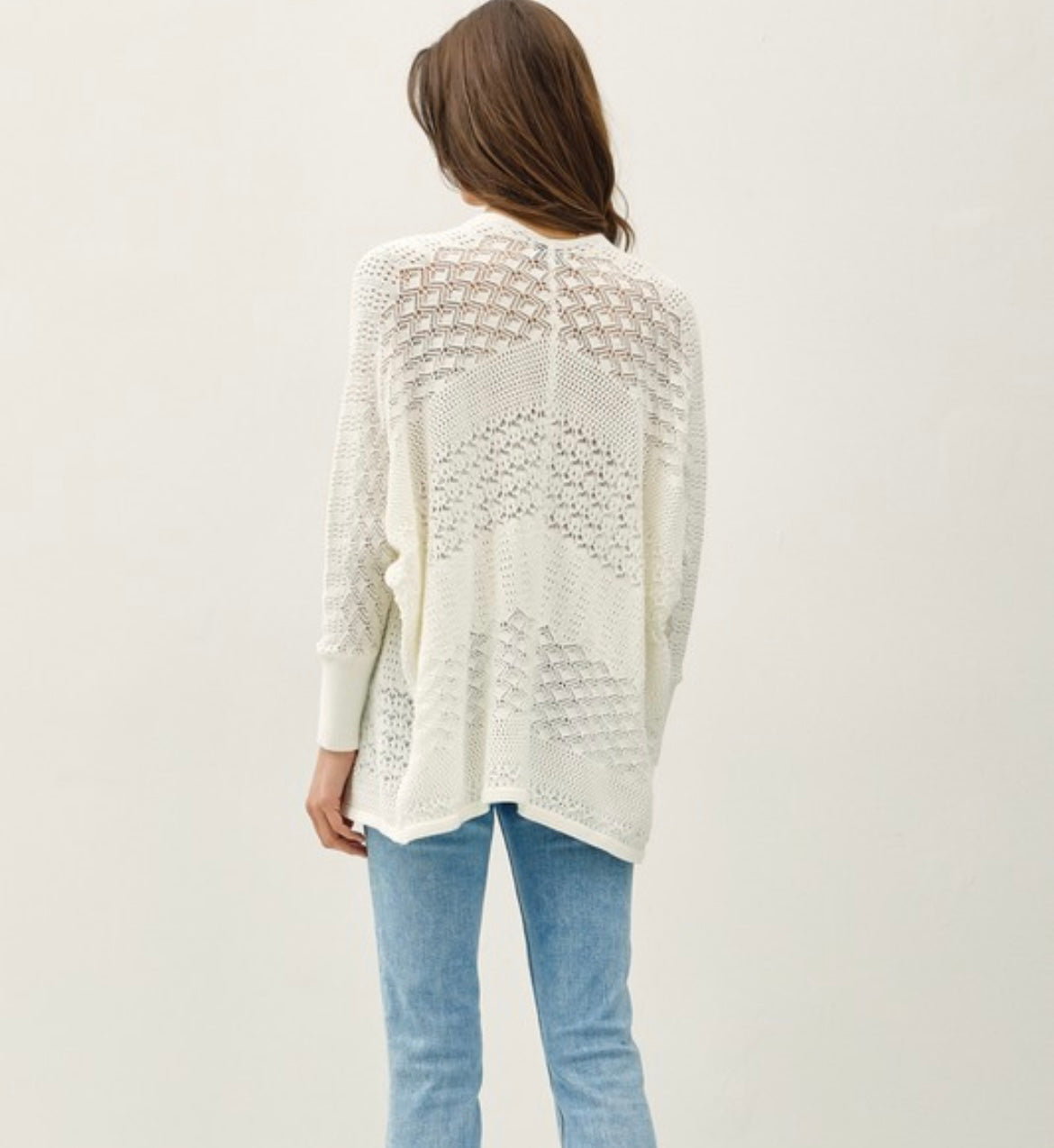 Lightweight Crochet Knit Cardigan