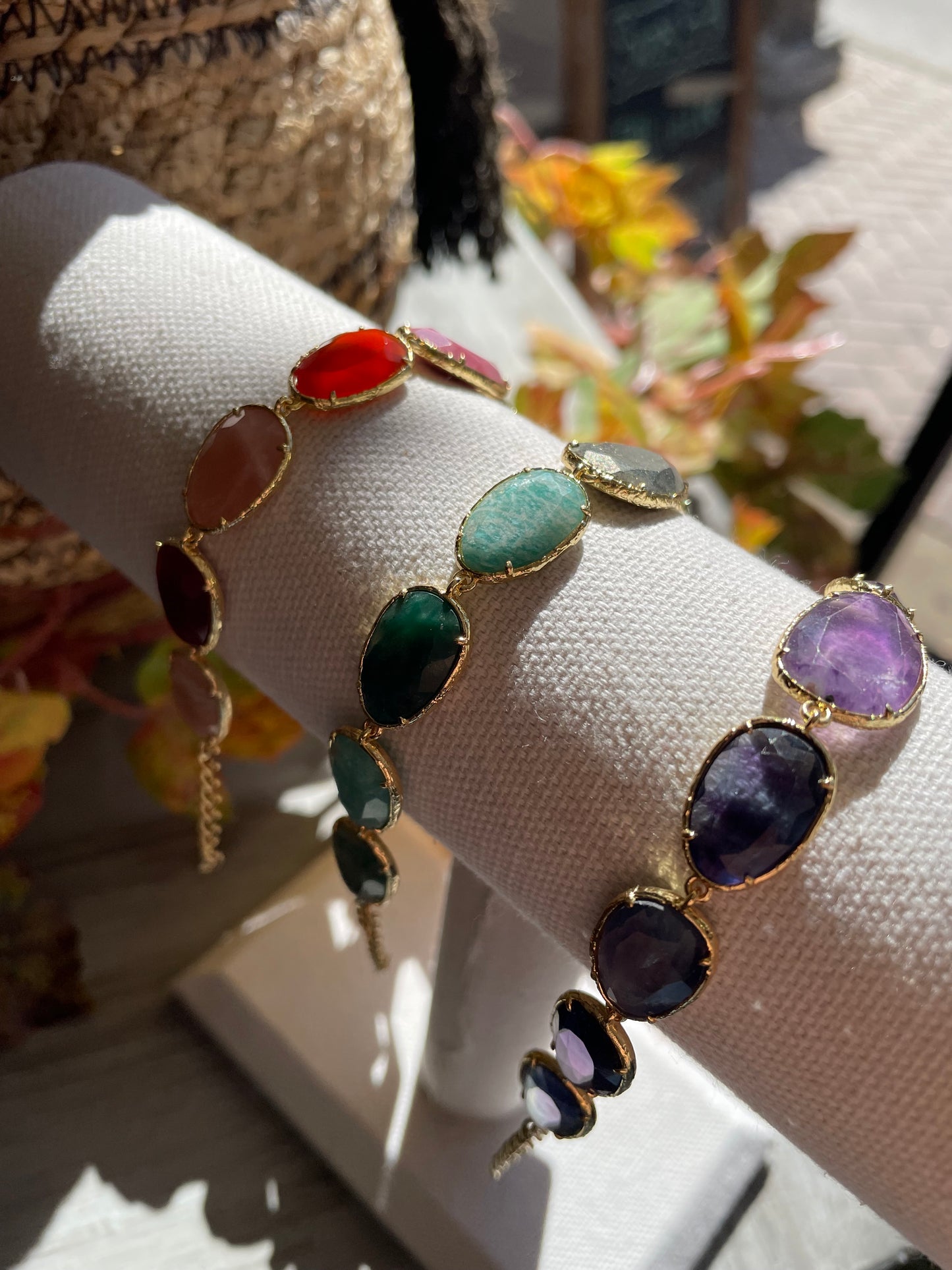Semi-Precious Stone Pebbles Bracelet