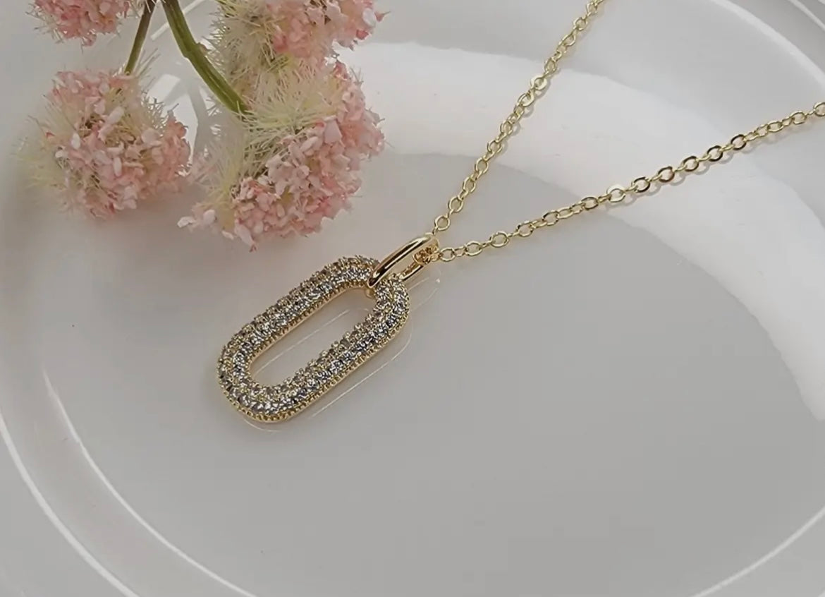 Paperclip Pendant Necklace