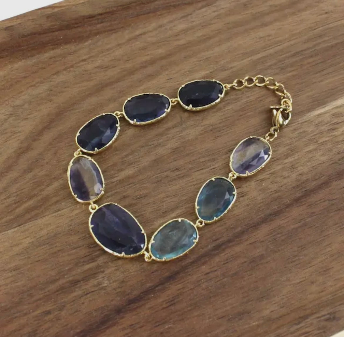 Semi-Precious Stone Pebbles Bracelet