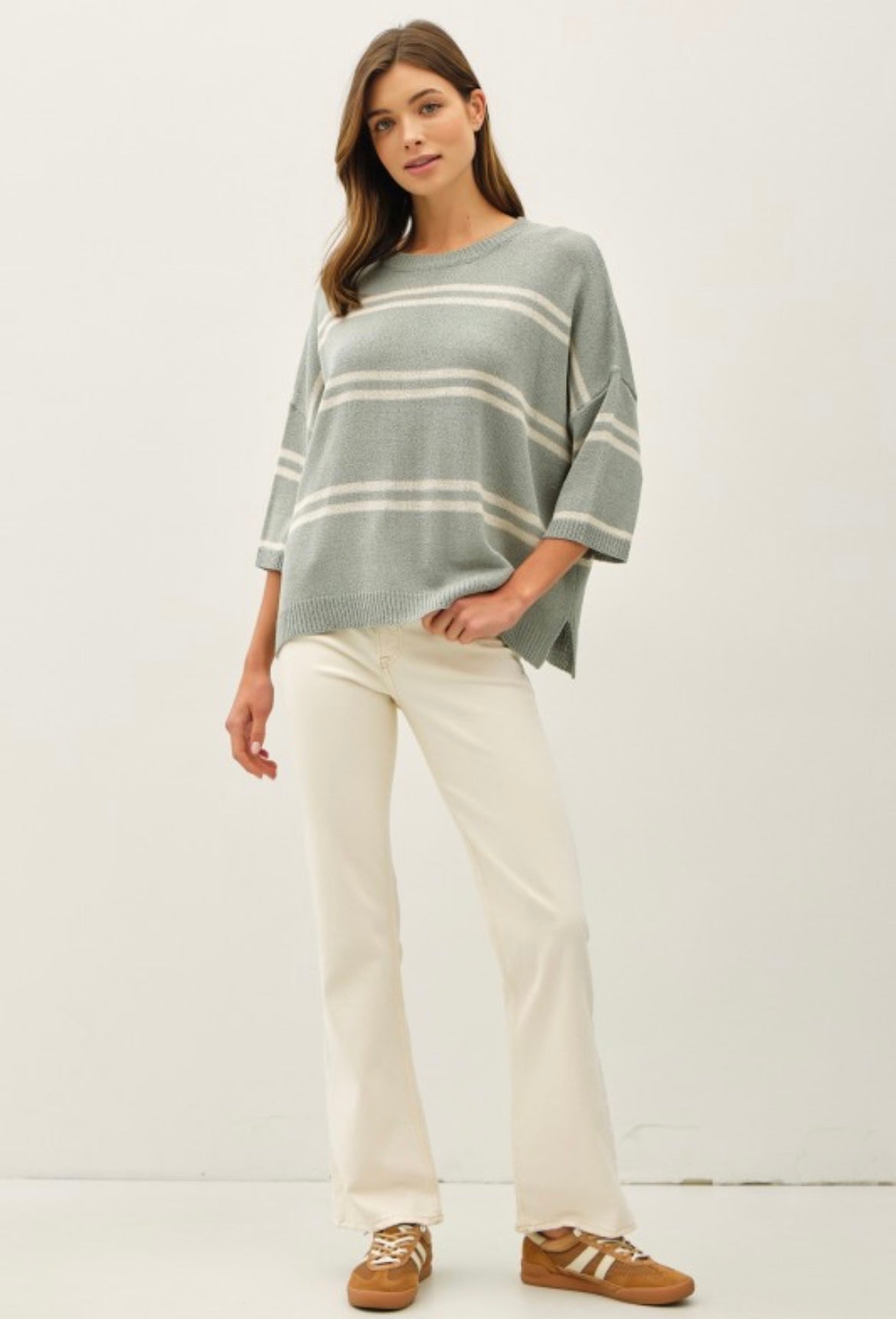 Jade Relaxed Fit Striped Sweater