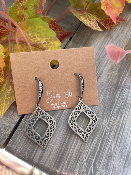Laser Cut Dangle Earrings