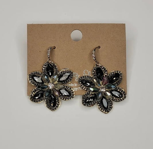 Handmade Flower Dangle Earrings
