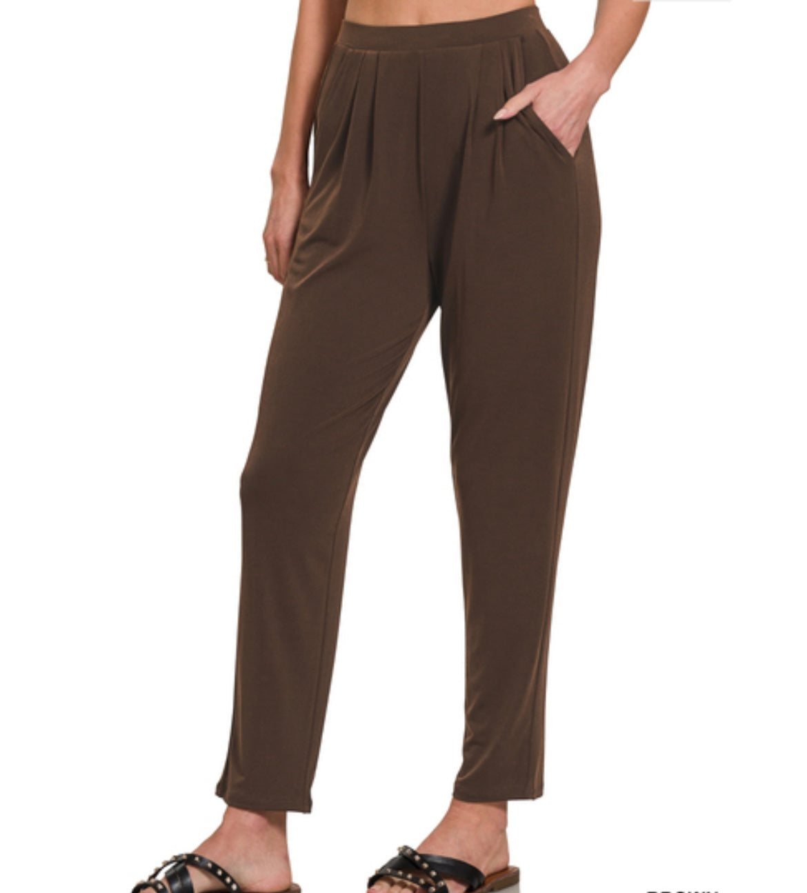 Pleated Pants with Pockets