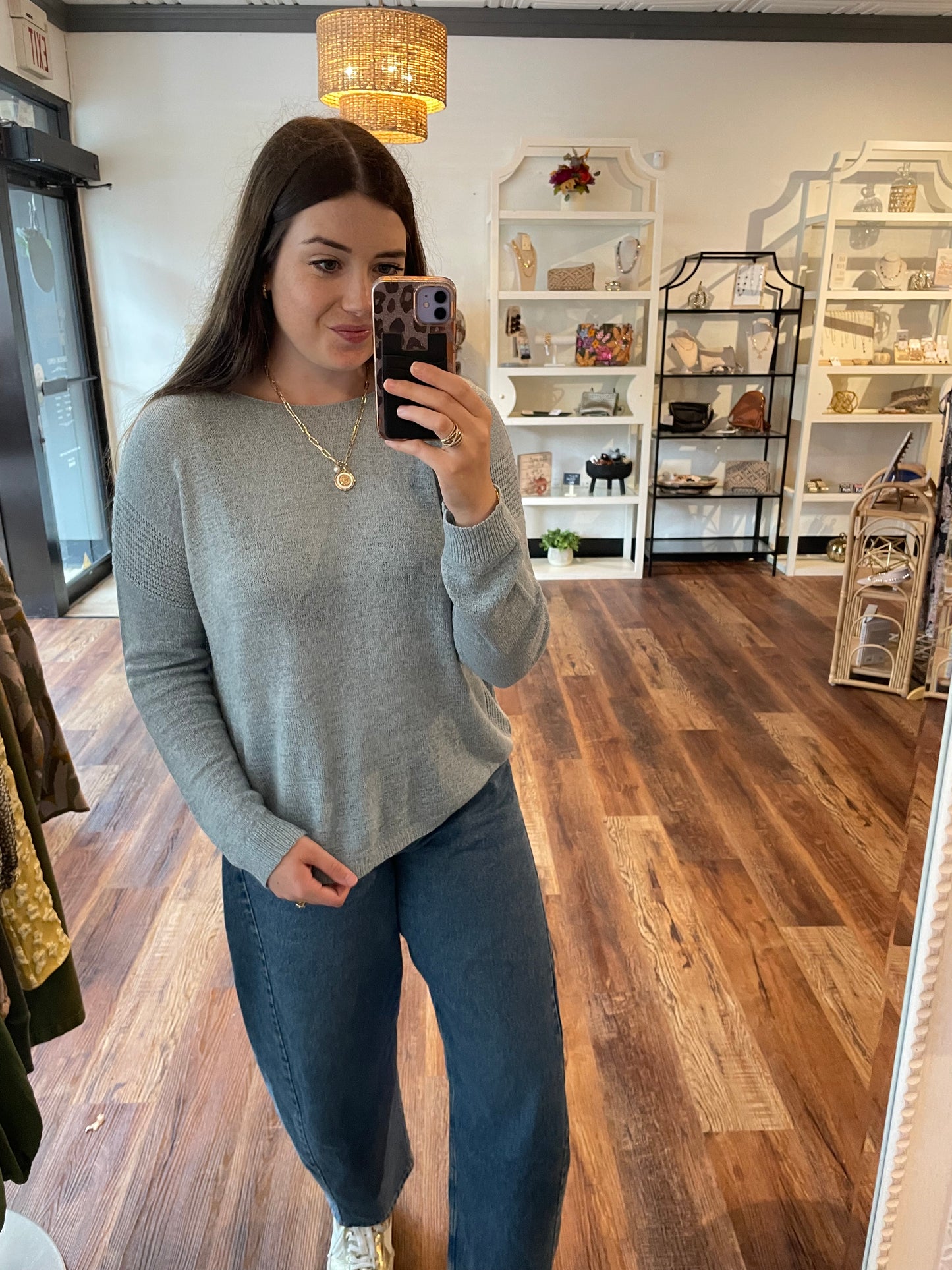 Light Blue Pullover Knit