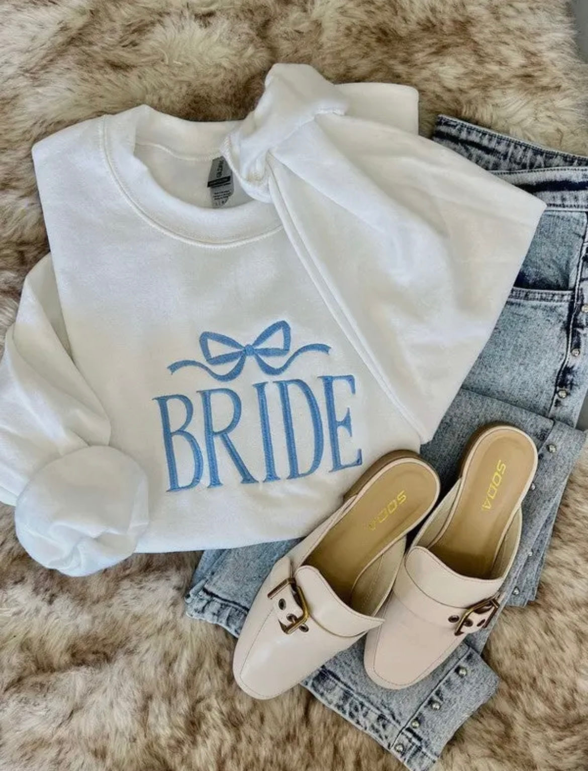 Bride Embroidered Pullover