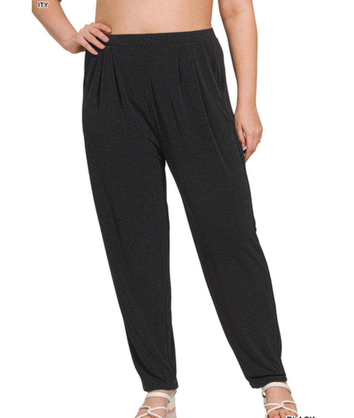 Pleated Pants with Pockets
