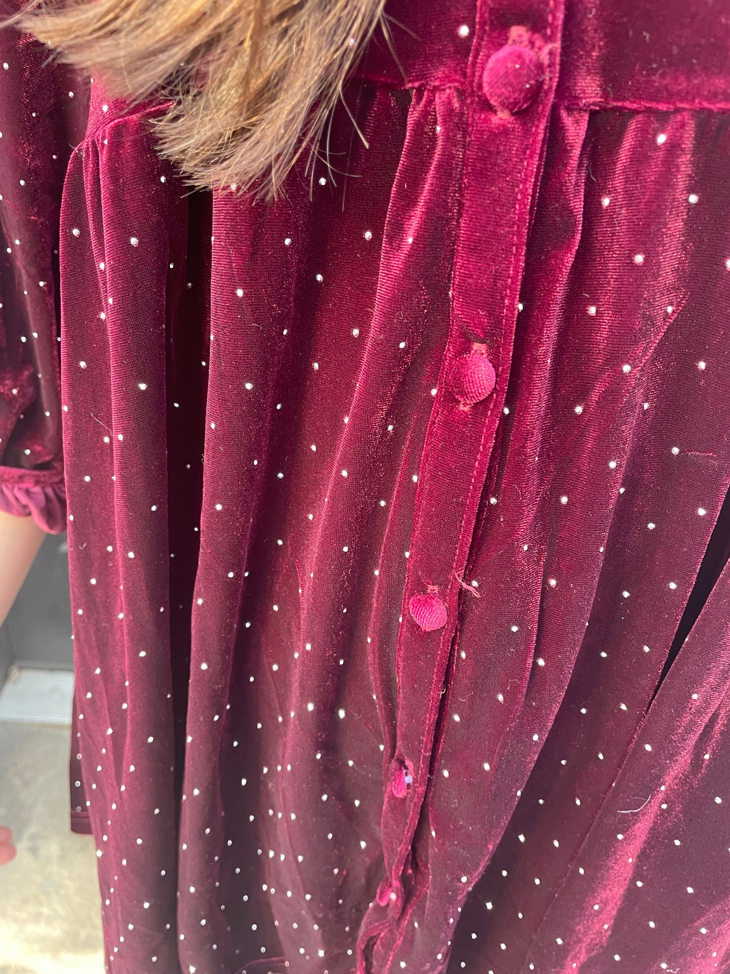 Plum Sparkle Tunic Top