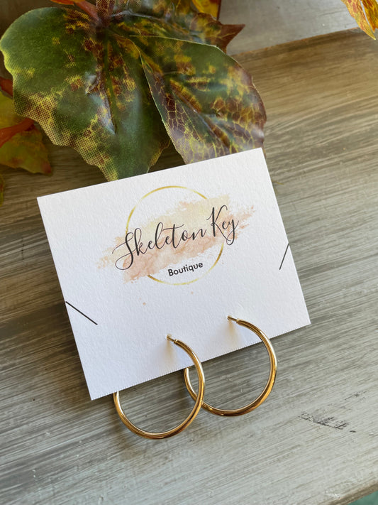 Hypoallergenic Stainless Steel Hoops