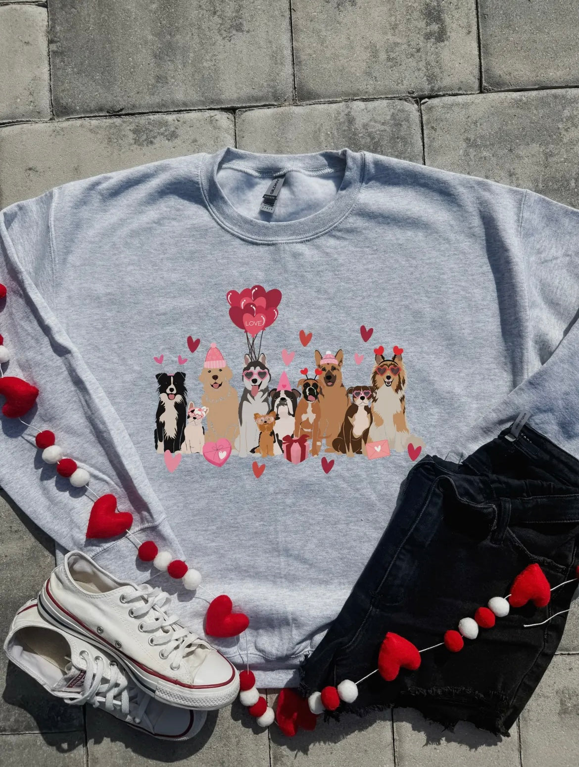 Dog Lover Valentine’s Pullover Sweatshirt