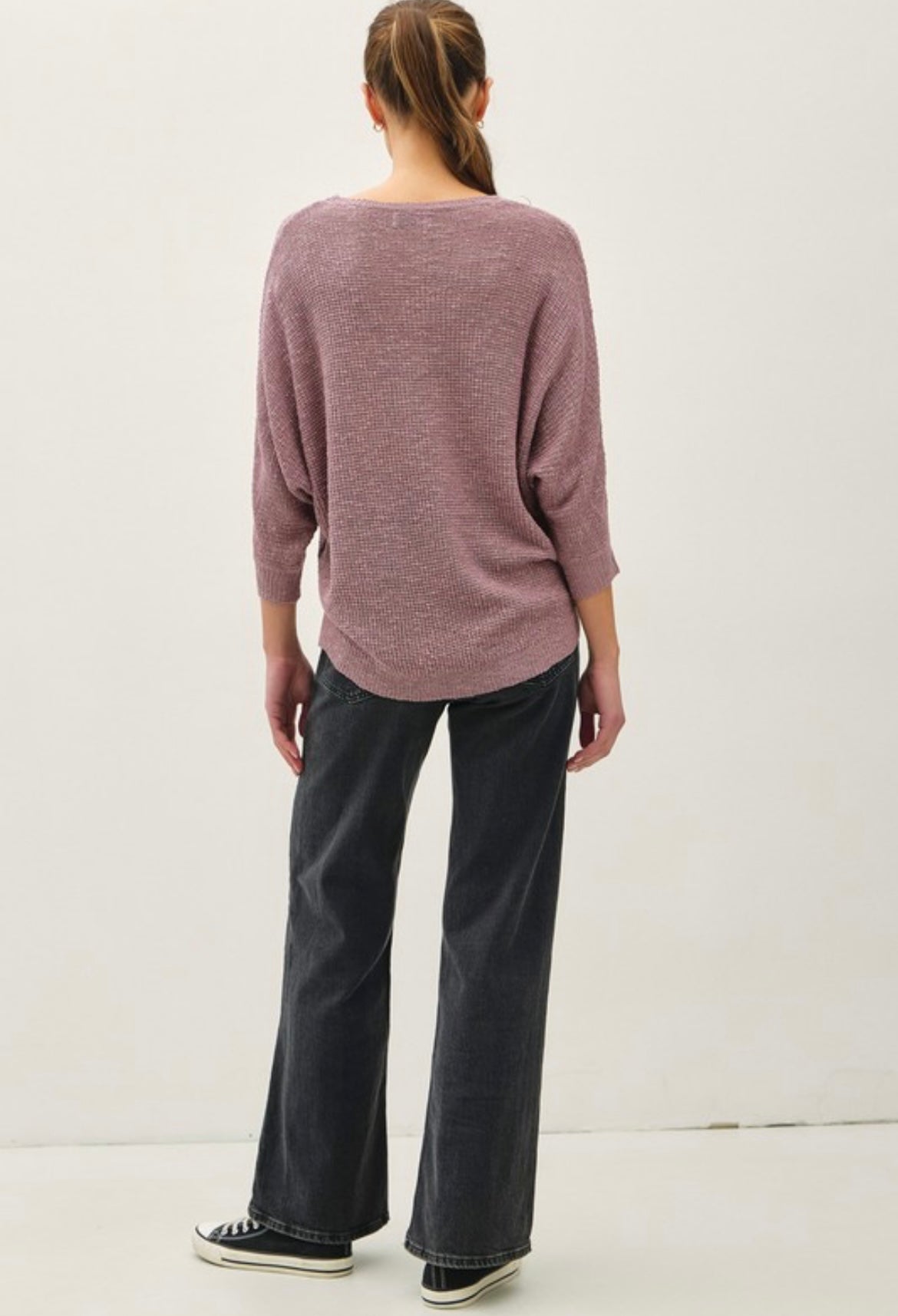Iris Dolman Sleeve Lightweight Knit