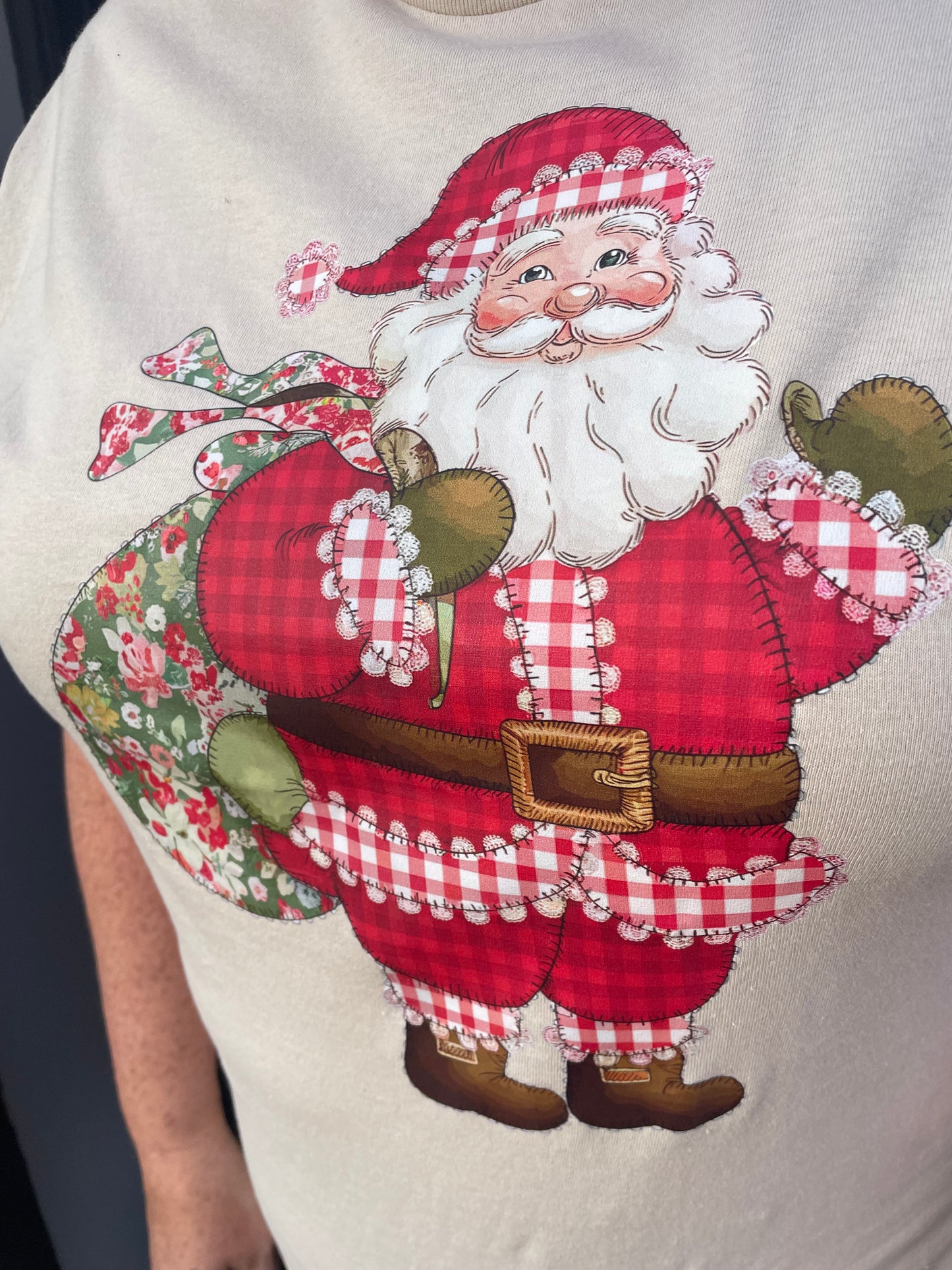 Santa Patchwork T-Shirt