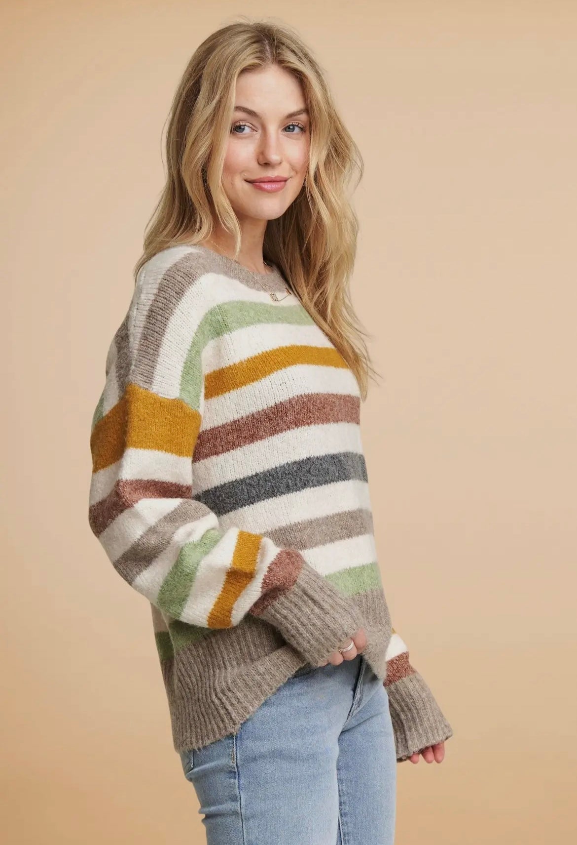 Multi-Color Stripe Sweater