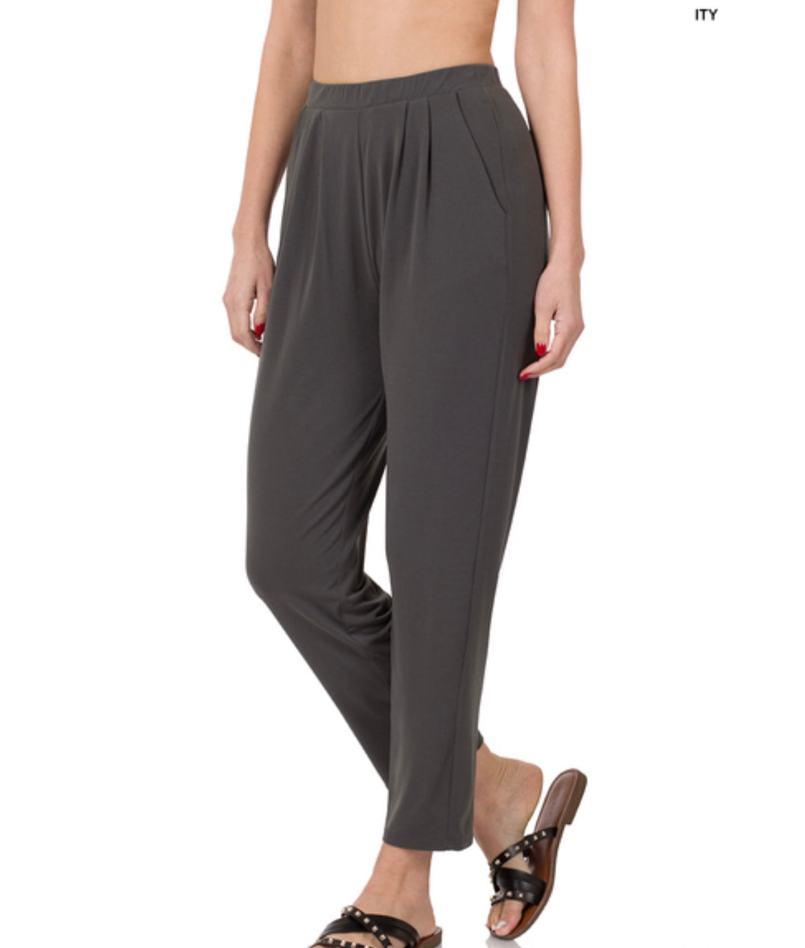 Pleated Pants with Pockets