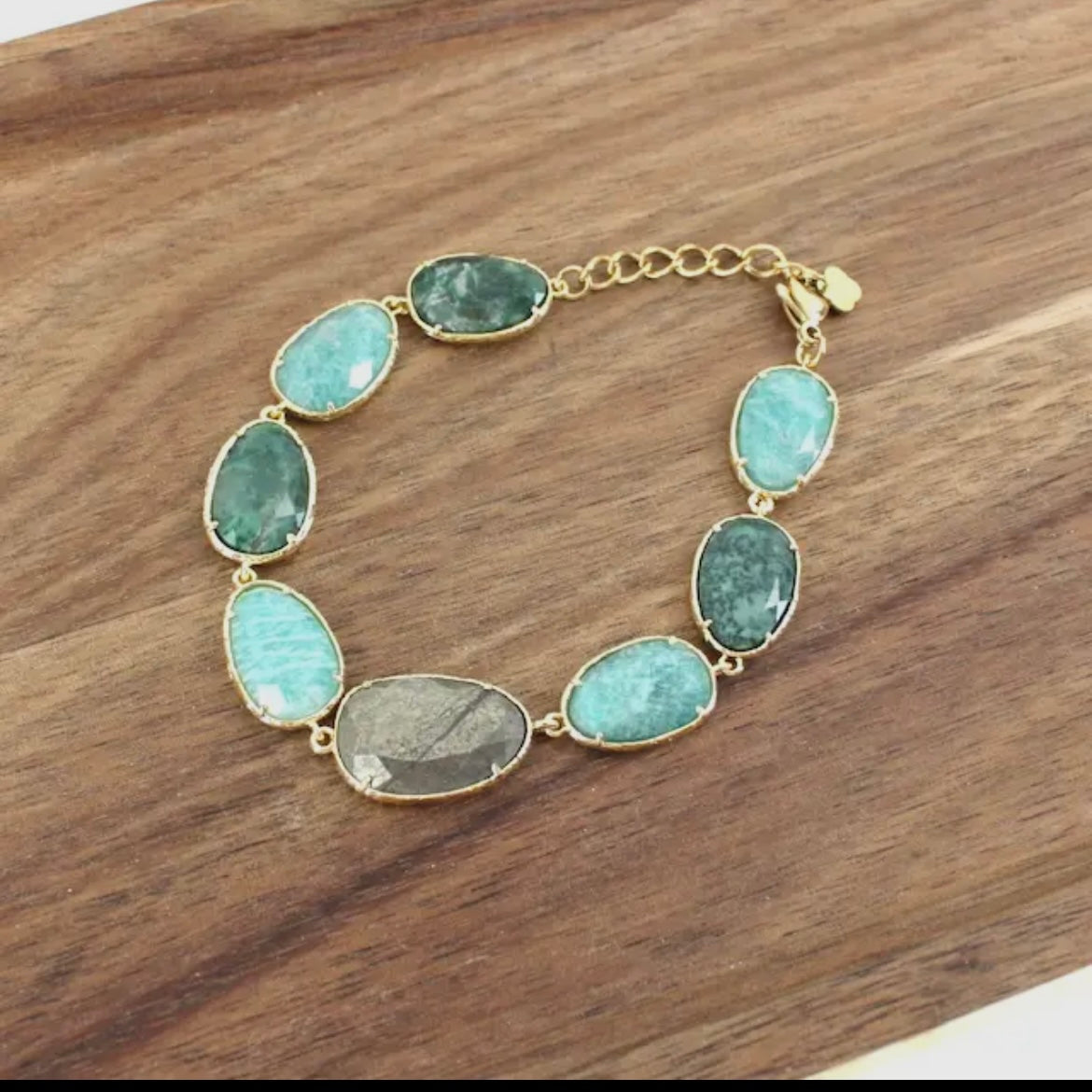 Semi-Precious Stone Pebbles Bracelet