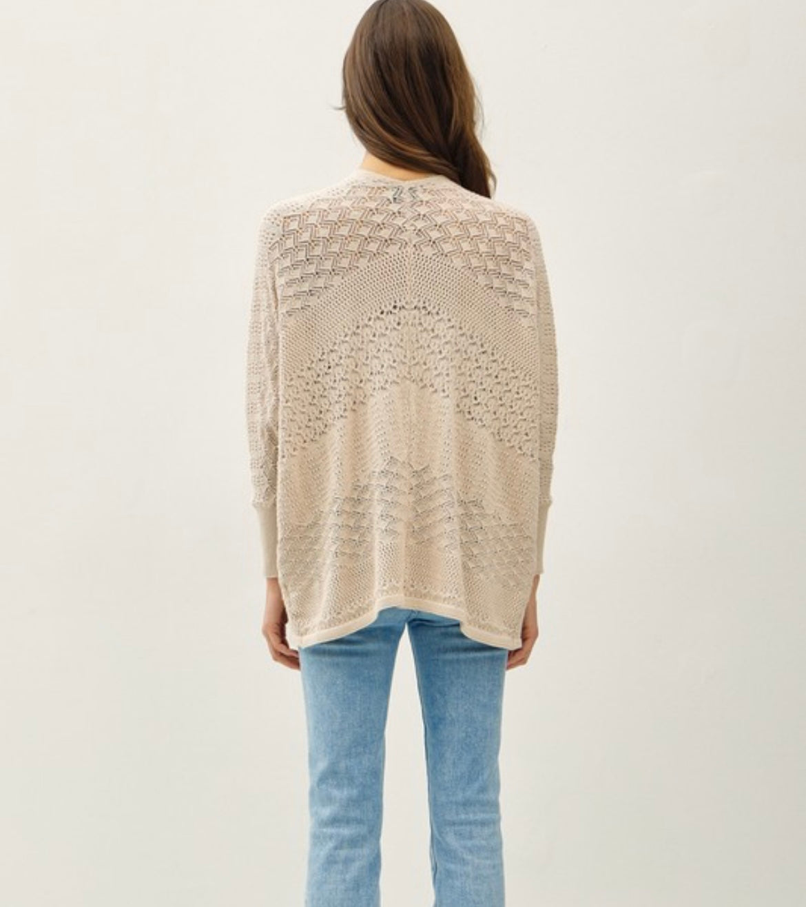 Lightweight Crochet Knit Cardigan