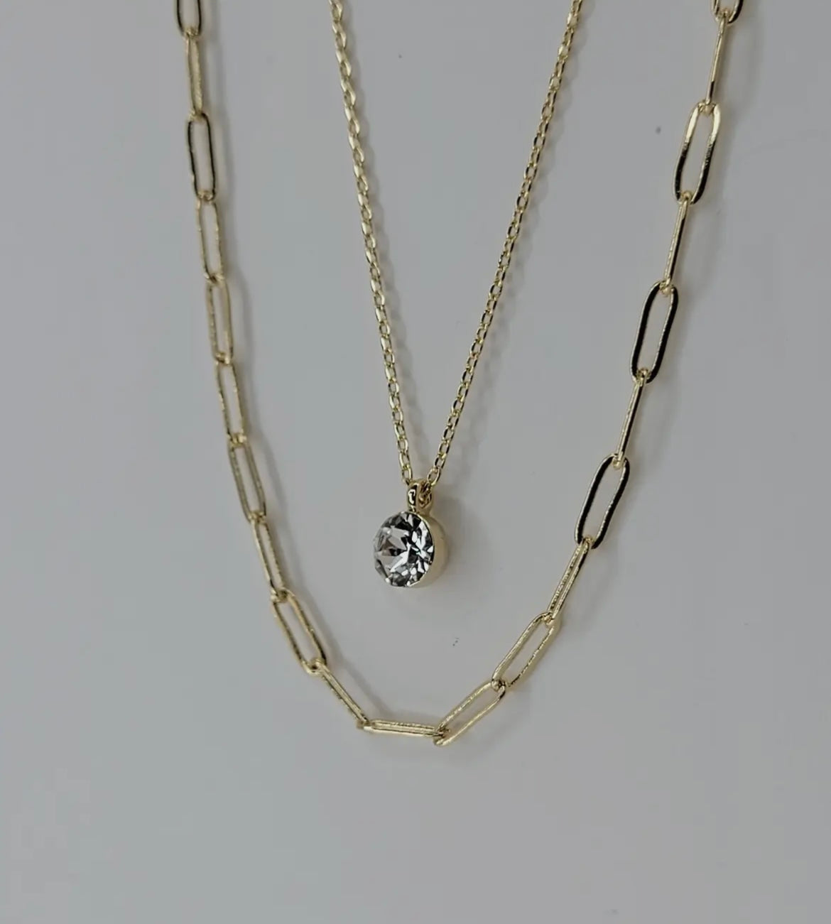 Double Chain Gold Necklace