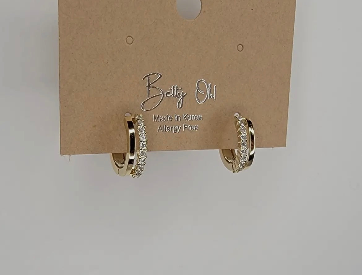 Gold Huggie Hoop