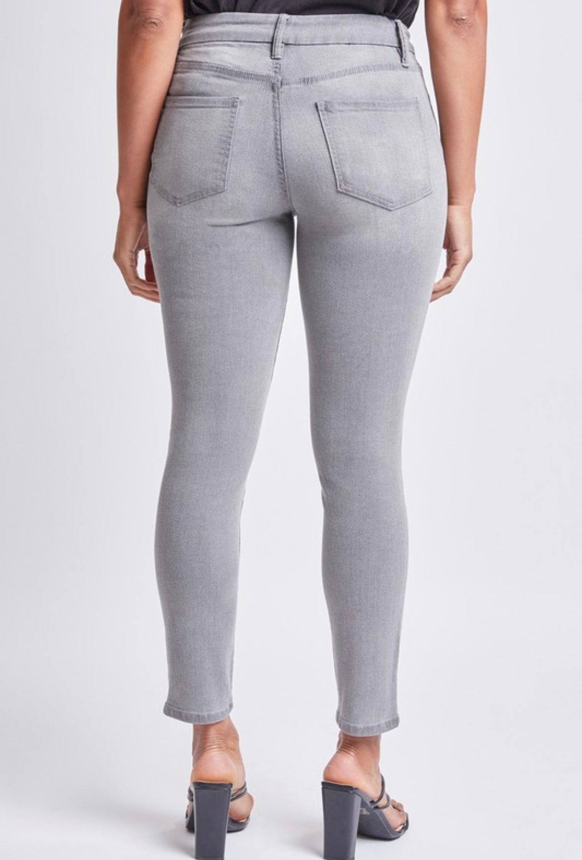 Light Grey Curve Fit Skinny Jeans