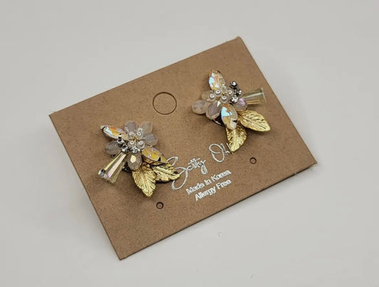 Handmade Floral Post Earrings