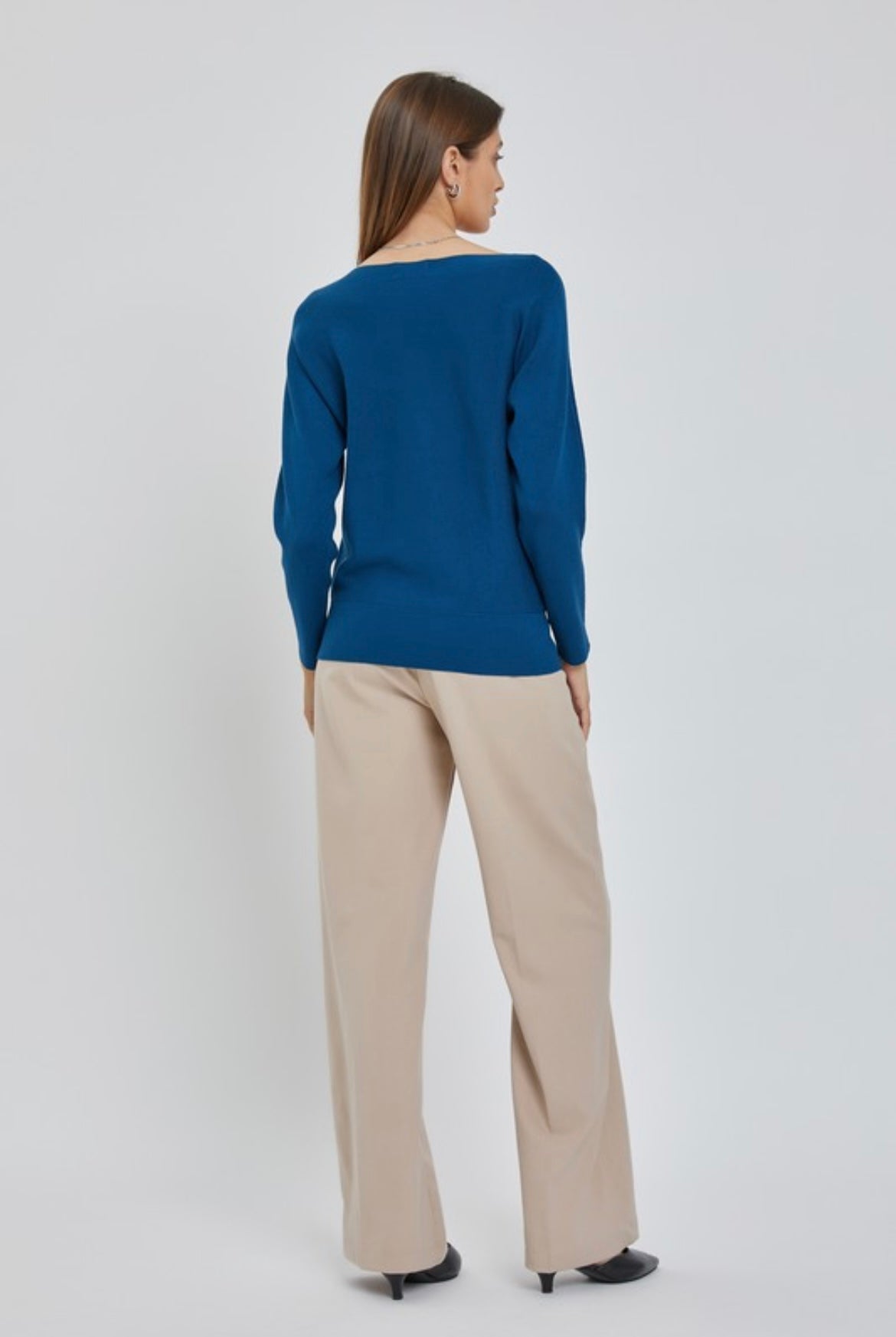 Relaxed Fit Ribbed Sweater