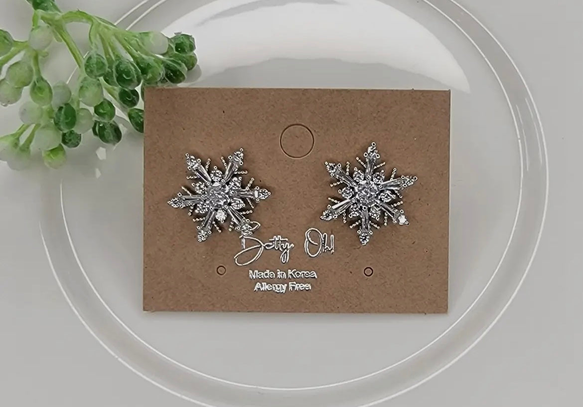 Snowflake Post Earrings