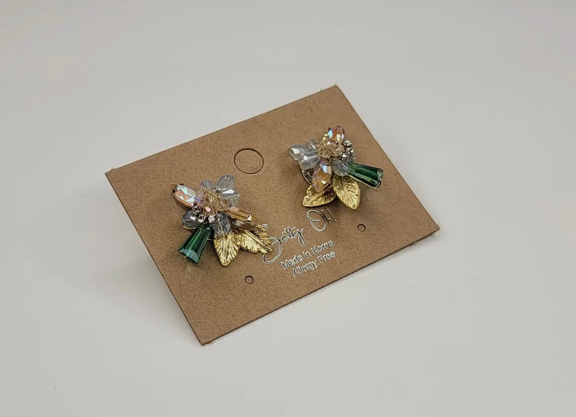 Handmade Floral Post Earrings