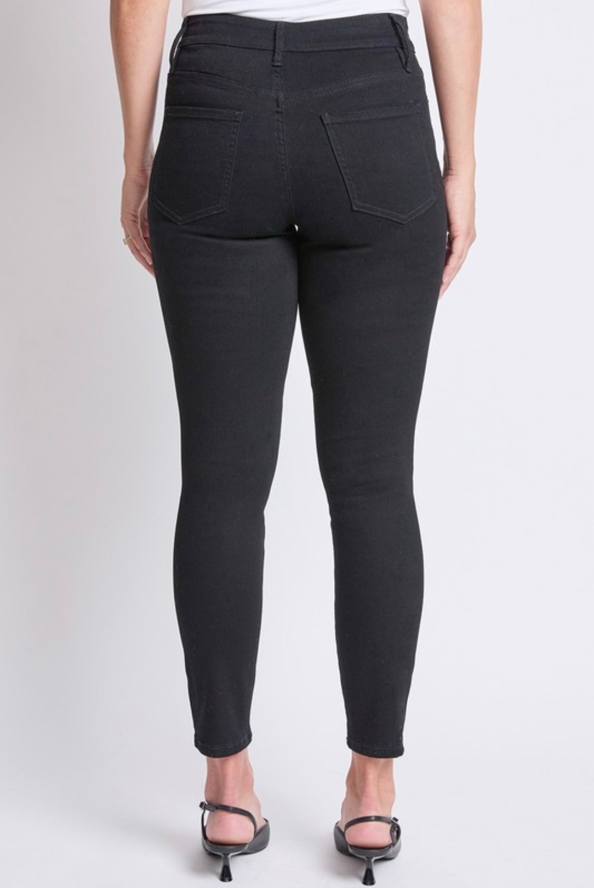 Black High Rise Skinny Jeans