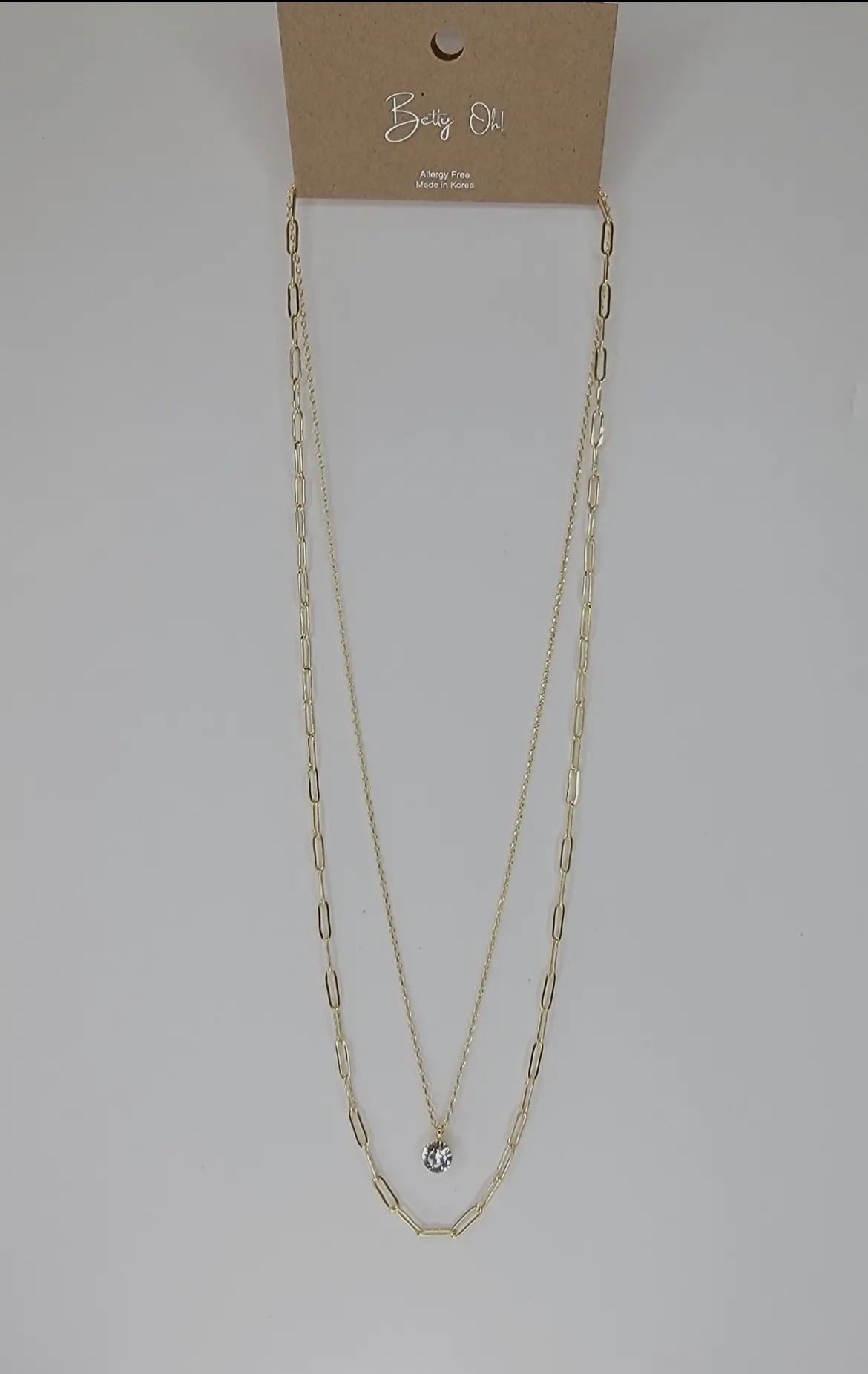 Double Chain Gold Necklace