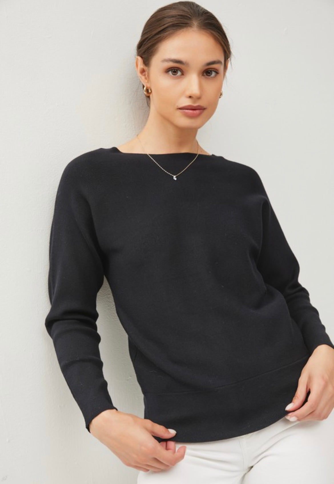 Relaxed Fit Ribbed Sweater