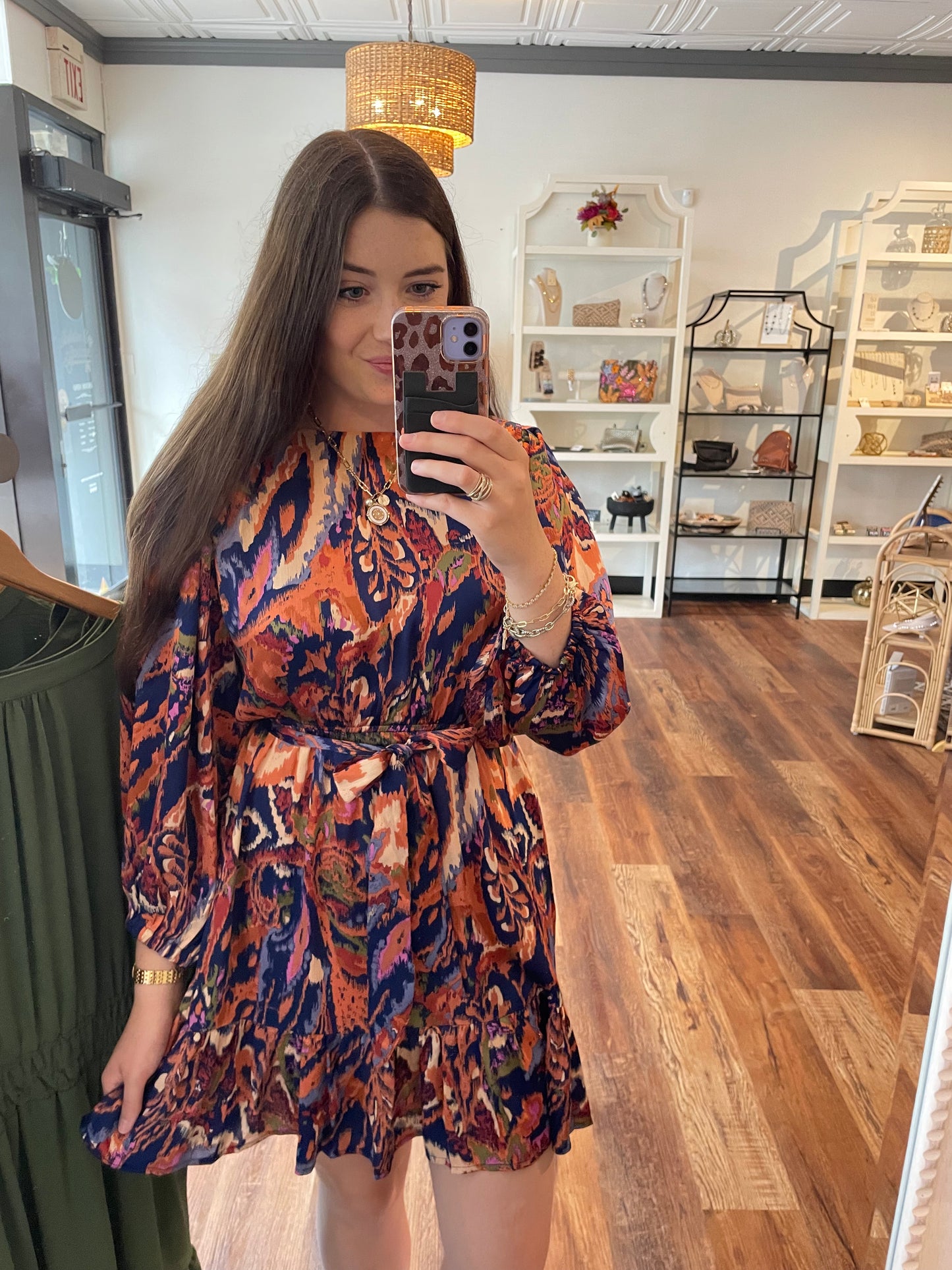 Sapphire Watercolor Dress