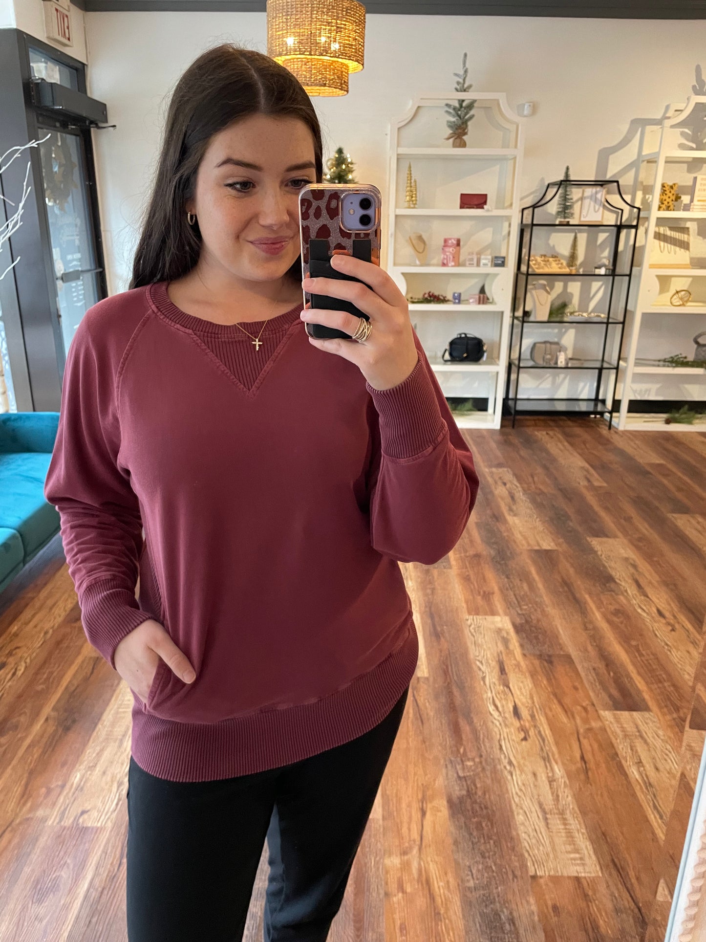Cabernet French Terry Sweatshirt