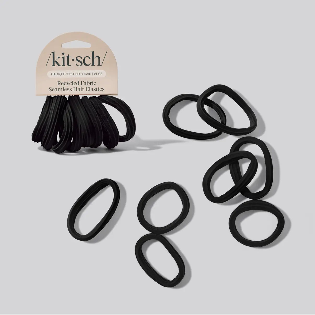 Textured Seamless Thick Hair Elastics