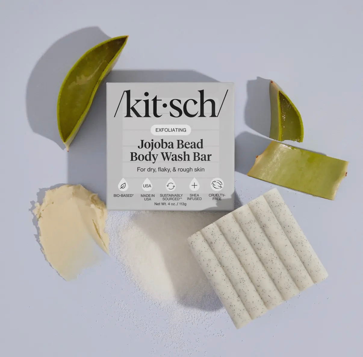 Jojoba Bead Exfoliating Body Wash Bar