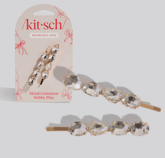 Gemstone Bobby Pin Set