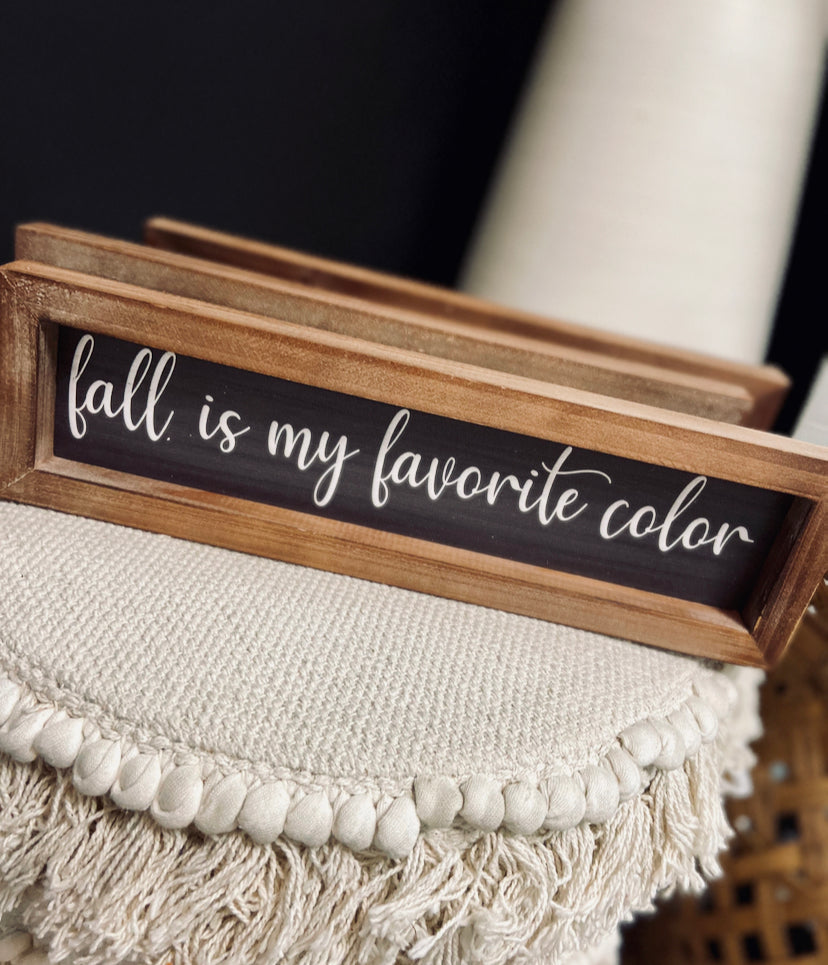 Rectangular Framed Fall Signs