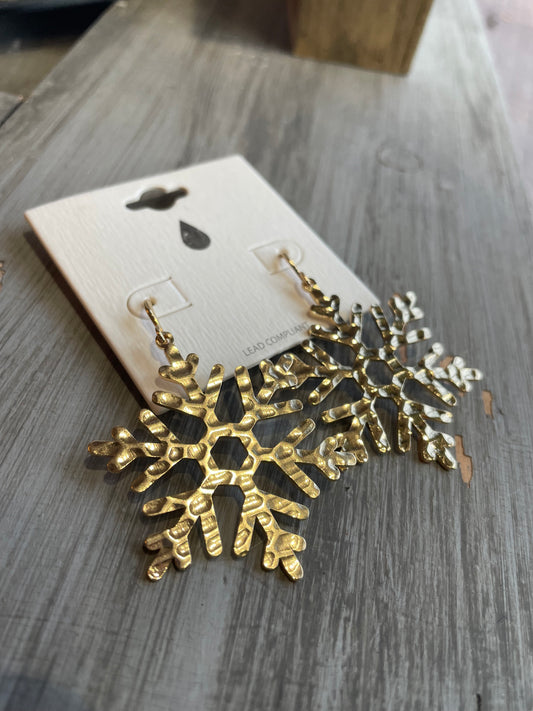 Snowflake Dangle Earrings