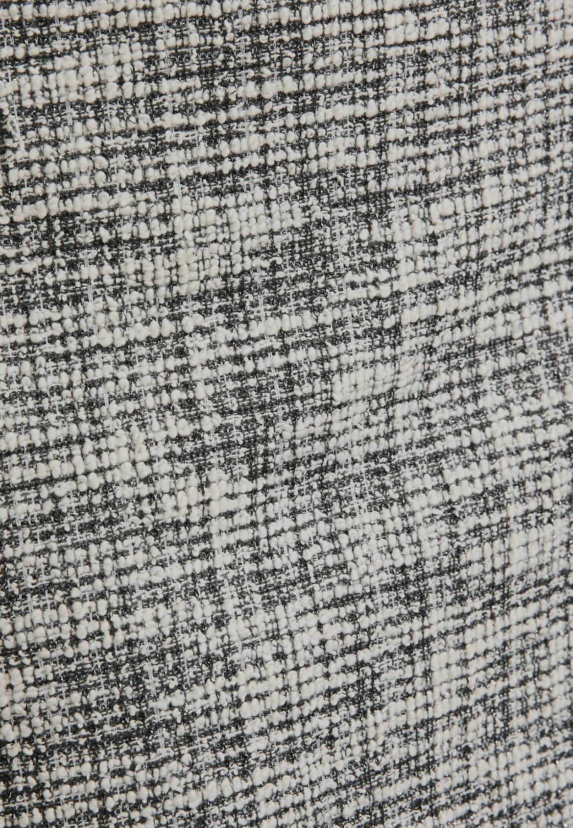 Black and White Tweed Mini Skirt