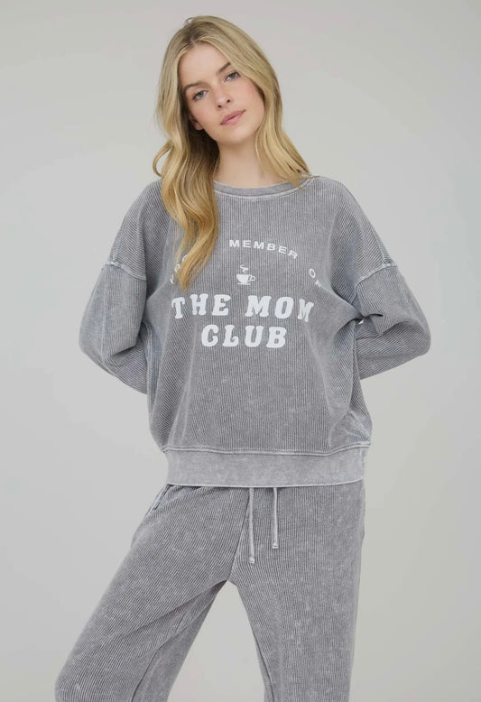 Mom Club Member Ribbed Top