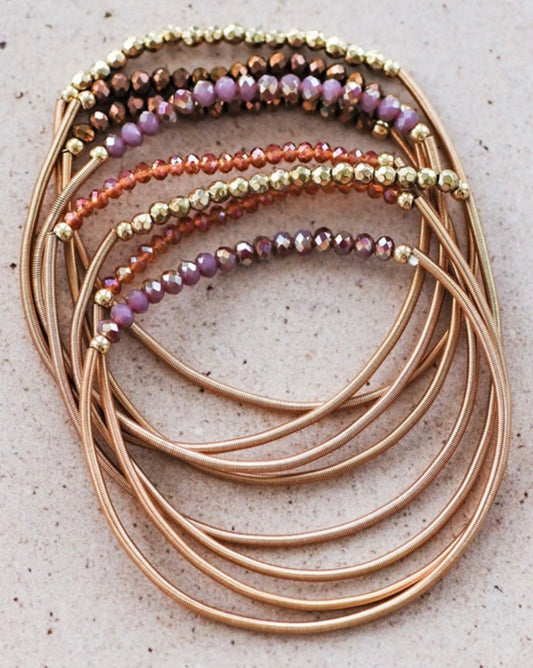 Stretchy Guitar String Bracelet Set