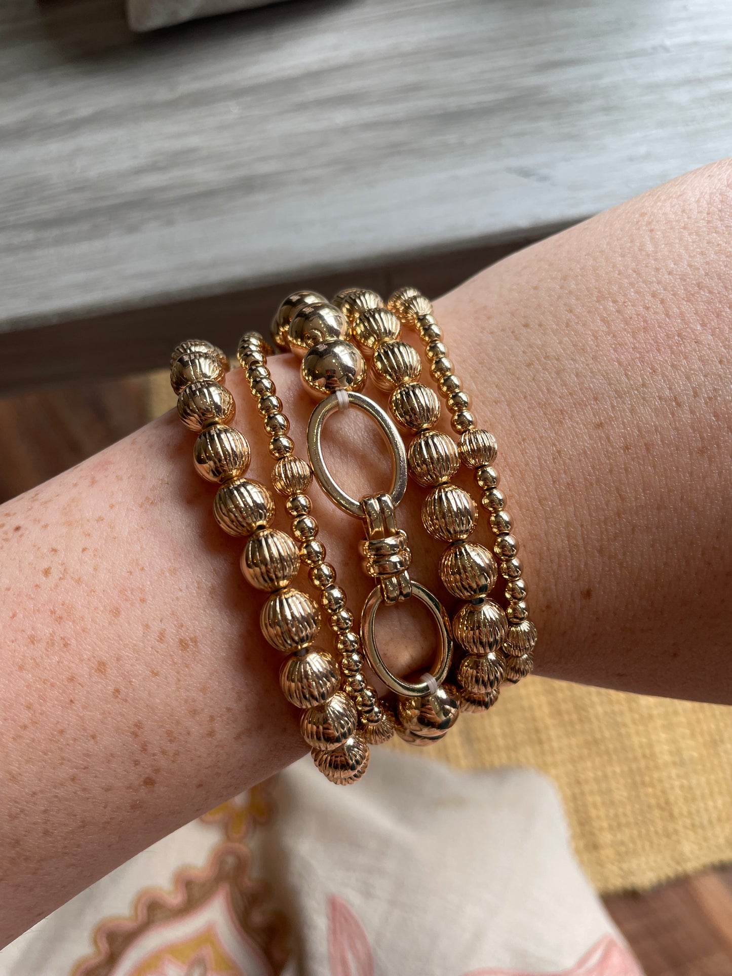 Gold Bracelet Set of 5