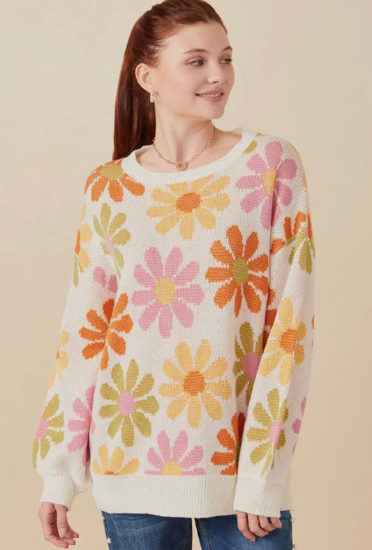 Sunny Florals Sweater