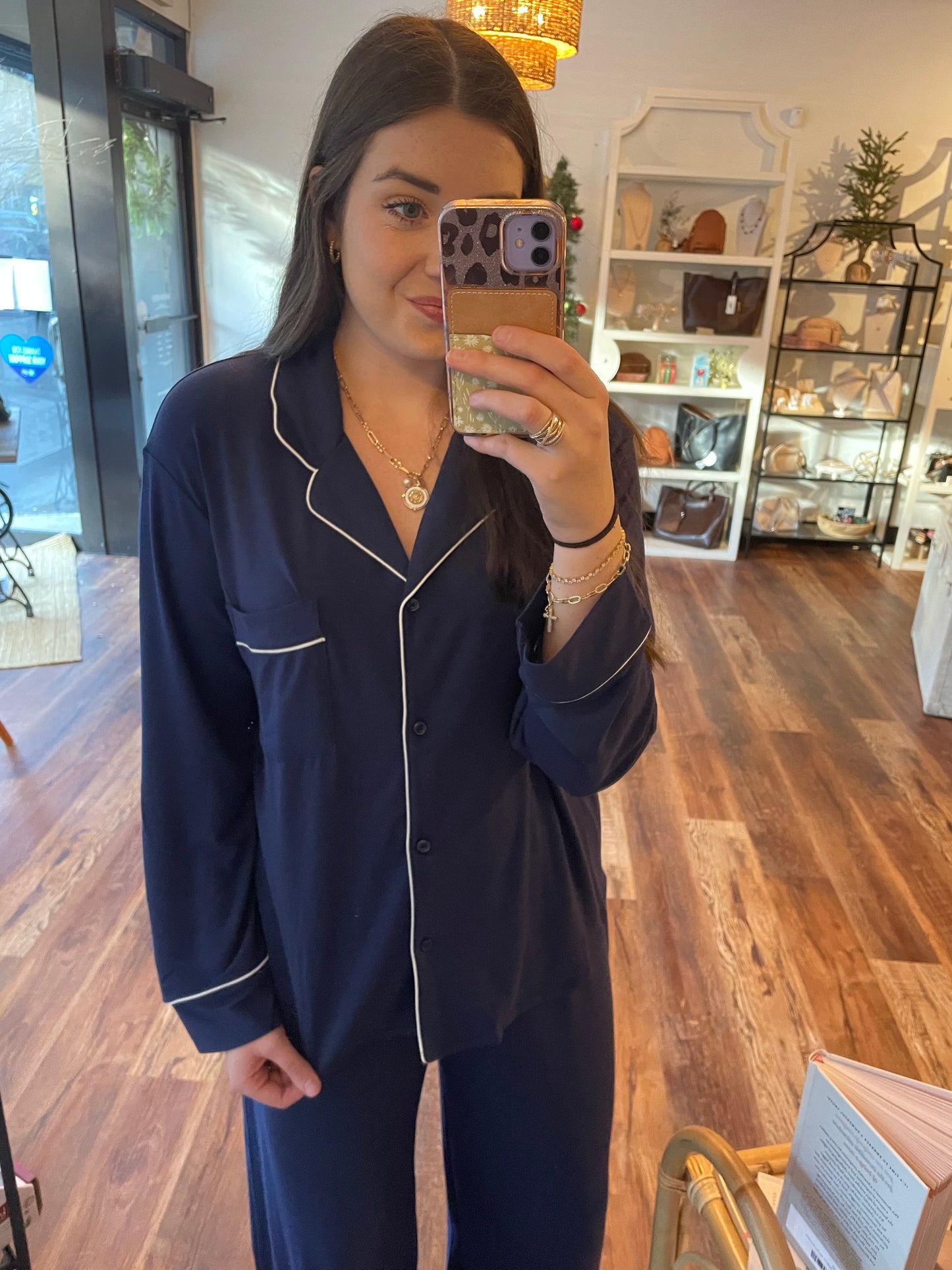 Navy Pajama Set
