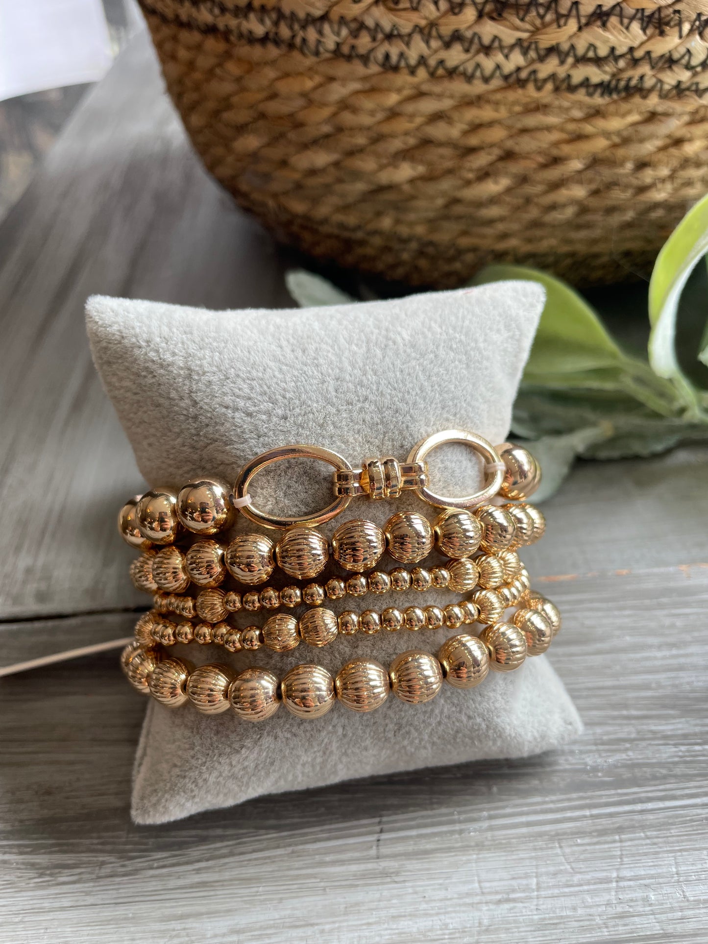 Gold Bracelet Set of 5