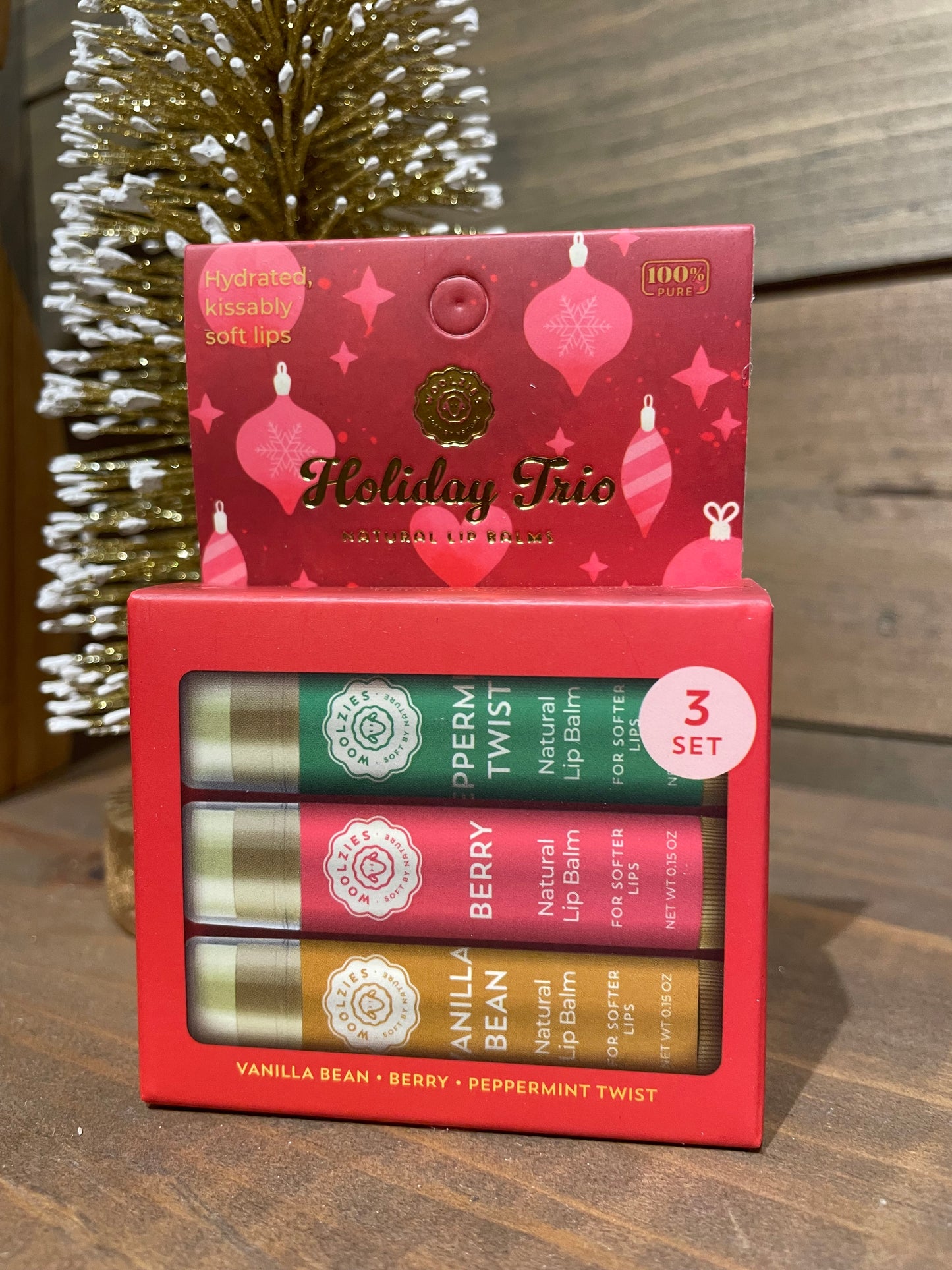 Natural Lip Balm Trio