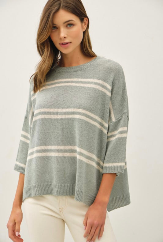 Jade Relaxed Fit Striped Sweater