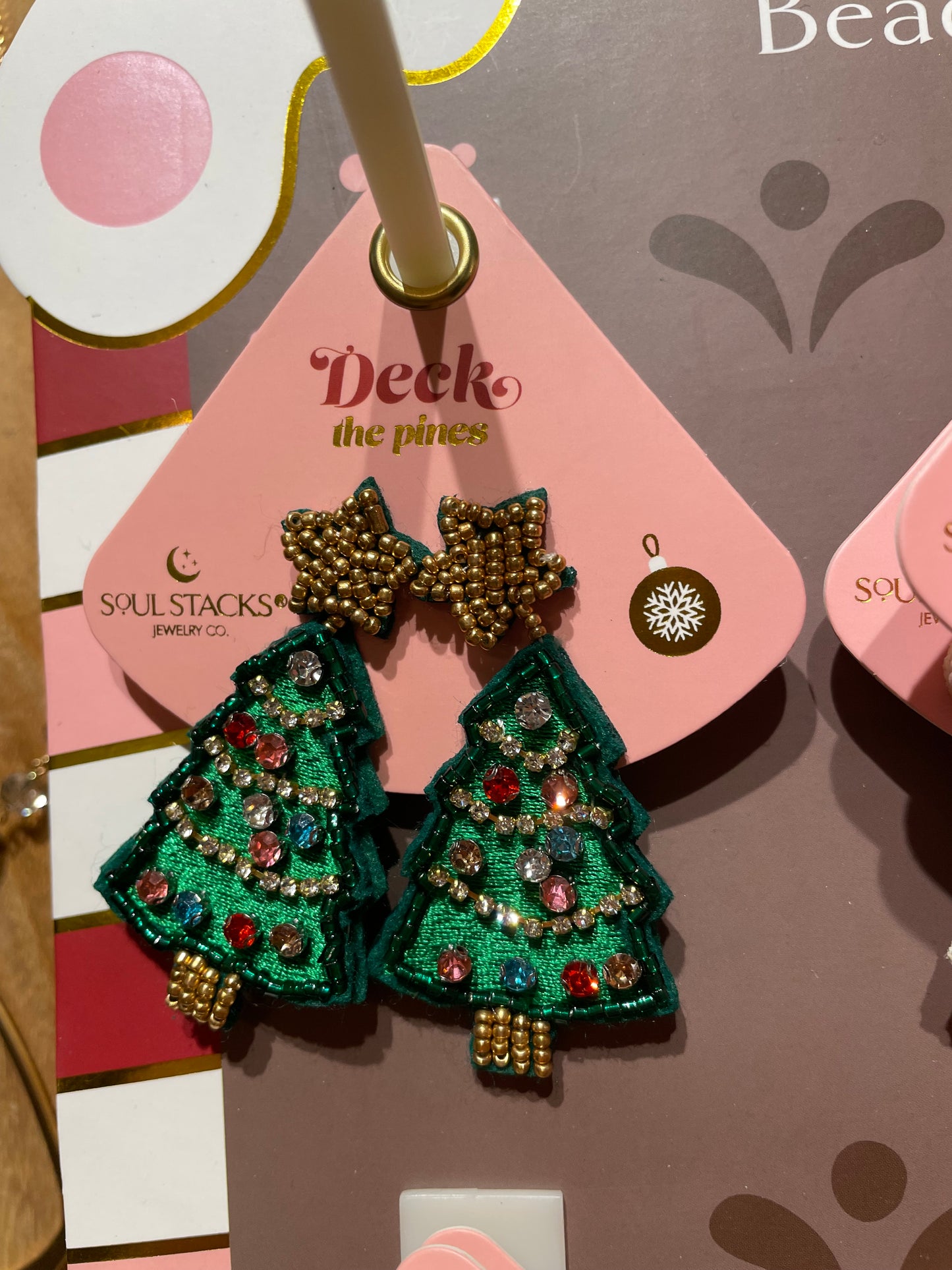 Soul Stacks Holiday Beaded Earrings