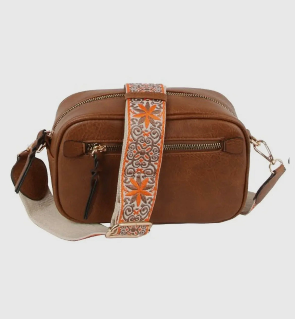 Boho Crossbody Bag with Guitar Strap